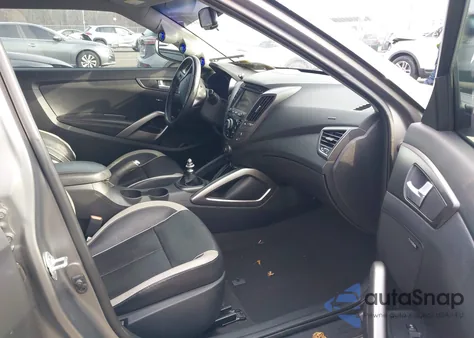 2015 Hyundai Veloster Turbo из США, поврежденный, VIN KMHTC6AE5FU237789